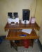 Table and Sound System Box
